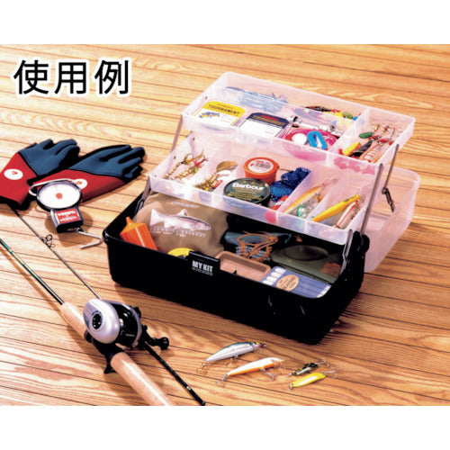 IRIS 237118 소품 케이스 마이 킷 325×190×150 클리어/블랙 33-BL 1개