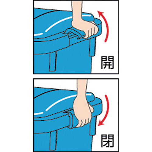 TRUSCO 에코 페일 각형 73L RBK-70K 1 개