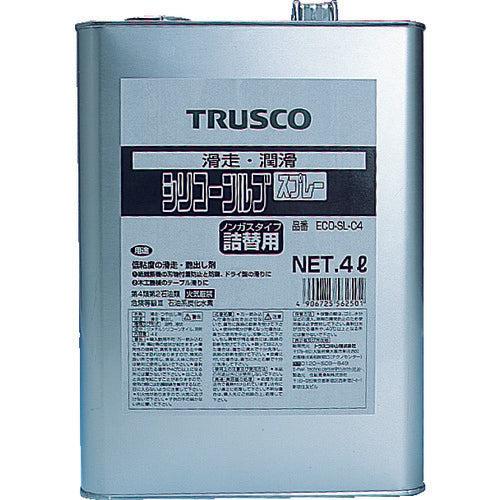 TRUSCO α 실리콘 루브 4L ECO-SL-C4 1 캔