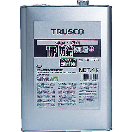 TRUSCO TFP防錆剤 無色 4L ECO-TFP-M-C4 1 缶