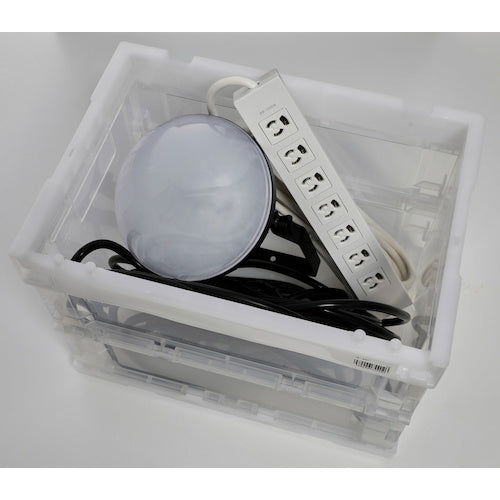 TRUSCO Oricon Alpha Folding Container Skelcon 20L Transparent TR-S20 1 pc