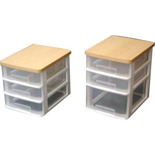 IRIS 218683 ウッドトップテーブルチェスト ET−W421 ホワイト ET-W421 1 個