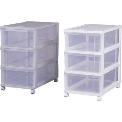 IRIS 219575 ロングチェスト LC−653 ホワイト/クリア LC-653 1 個