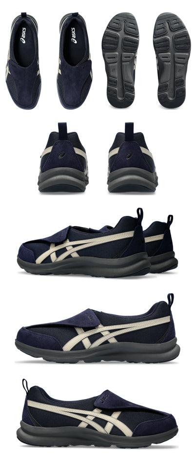 Lifewalker M010 1241A010 Men's / 26.0cm Navy blue x off-white 1 pair