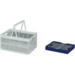 IRIS 556624 손잡이가 달린 접이식 컨테이너 TOC-16L 청색 / 재 TOC-16L-BL 1 개