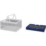 IRIS 556623 손잡이가있는 접이식 컨테이너 TOC-32L 클리어 TOC-32L-CL 1 개