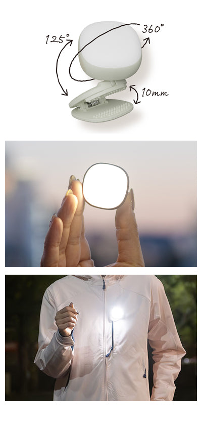 충전식 호위 라이트 / WRC-14CG 차콜 그레이 1개