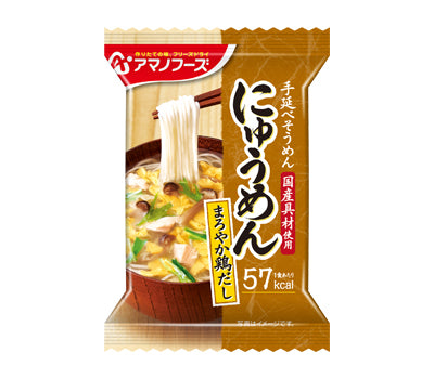 Amano Foods Freeze-Dried Nyumen with Mild Chicken Broth / 4 bags per box