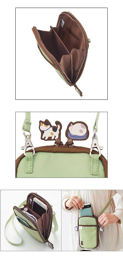 Nyan 장면 숄더 파우치 / A2225-16 비스킷 베이지 1 개