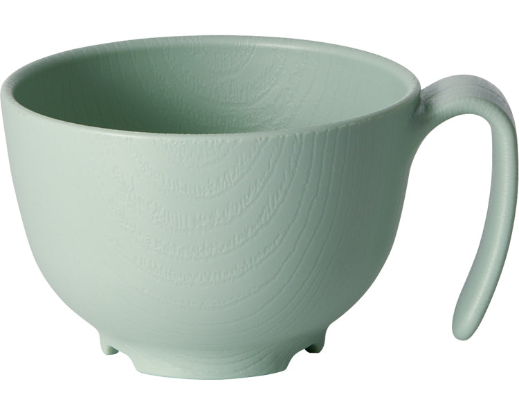 木目持ちやすい茶碗ハンドル付 / NBLS1HB グリーン 1 個