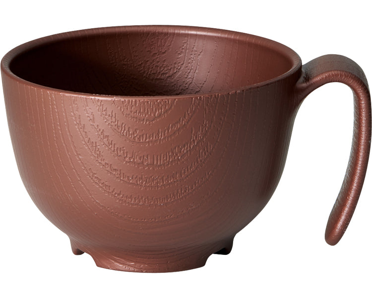 Wooden bowl with easy-to-hold handle / NBLS1HB Brown 1 pc