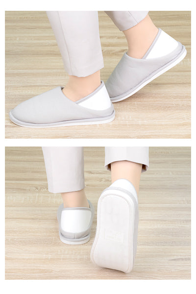 발 뒤꿈치가있는 실내 신발 양발 / 75207 S 네이비 1 발