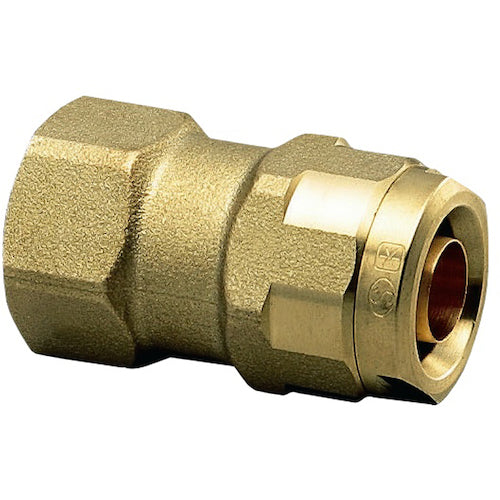 Onda Manufacturing Double Lock Joint WJ2 Type Tapered Female Thread (Brass) Rc1/2 x 13A WJ2-1313-S 1 pc