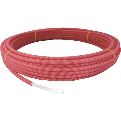 オンダ製作所 架橋ポリエチレン管 コルゲートイージーカポリ ピンク 13A 60m PEX13C-CP-Y60 1 巻