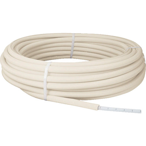 Onda Manufacturing Co., Ltd. Cross-linked polyethylene pipe, coated Easy Capri Pipe W, white, 5mm coating, 13A, 60m, PEX13C-PW5-Y60, 1 roll