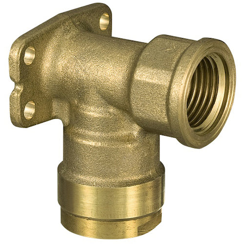 オンダ製作所 ダブルロックジョイント WL5型 座付水栓エルボ(黄銅) Rp1/2×13A WL5-1313-S 1 個