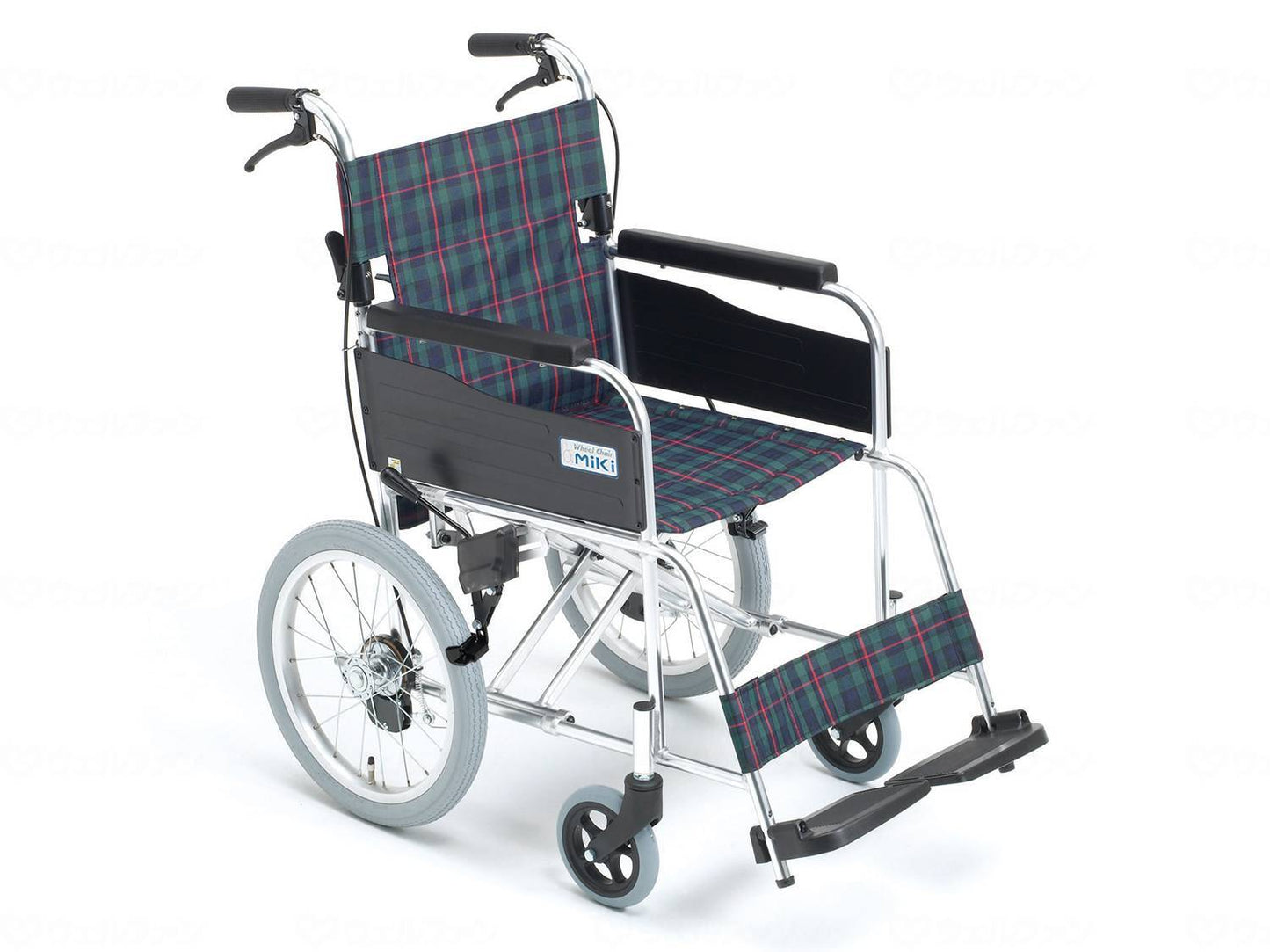 MIKI M-1 Assistance (with folding back and brake) MPCN-46JD #A-3 Green Check 40