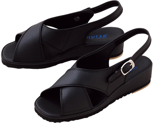 크로스 샌들 750 / 23.5 cm 블랙 1 다리