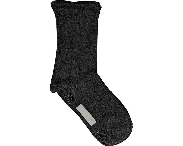 Comfortable Workshop Men's Socks, Elastic-Free Crew Length / GQV153, Moc Charcoal, 1 pc