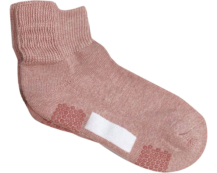 Comfort Studio Women's Socks, Loose Elastic Mouth, Short Length / GQV551, Mok Pink, 1 pc