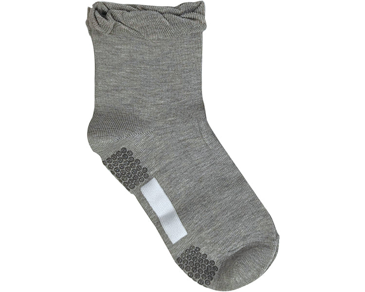 Comfort Studio Women's Socks, Elastic-Free Crew Length / GQV553, Mok Grey, 1 pc