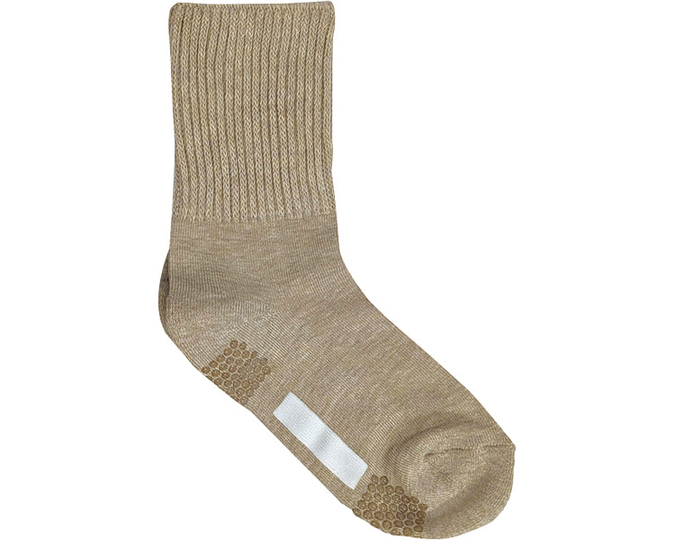 Comfort Studio Women's Socks, Elasticated Crew Length, GQV554, Mok Beige, 1 pc