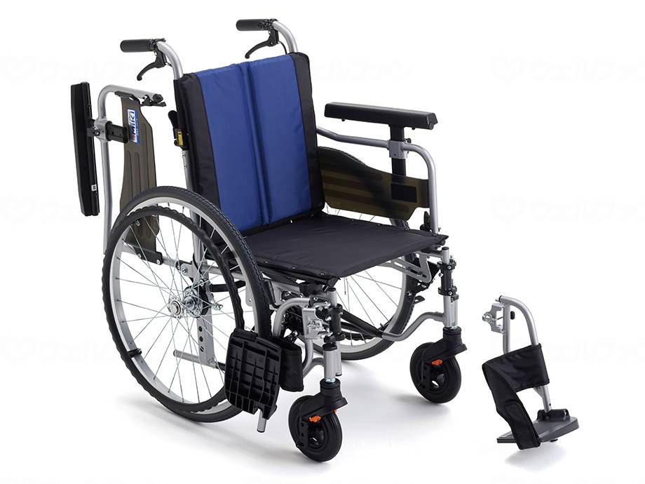 MIKI BAL-R5 Modular Wheelchair Self-propelled Blue (A-2) Nylon 40