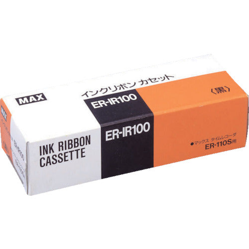 MAX タイムレコーダ用インクリボン 黒 ER-IR100 1 個