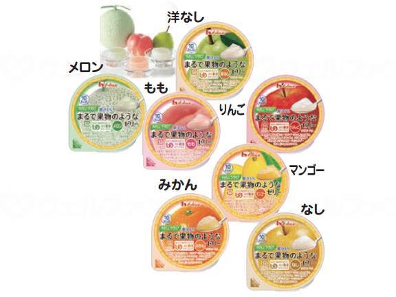 ハウスギャバンやさしくラクケア まるで果物のようなゼリー 7種7個セット