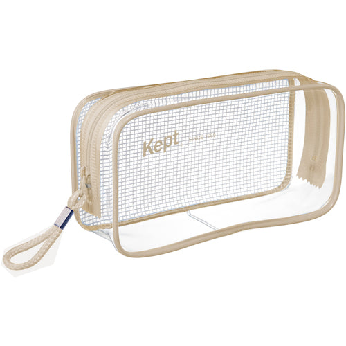 レイメイ Keptクリアペンポーチベージュ KPF9021J 1 個