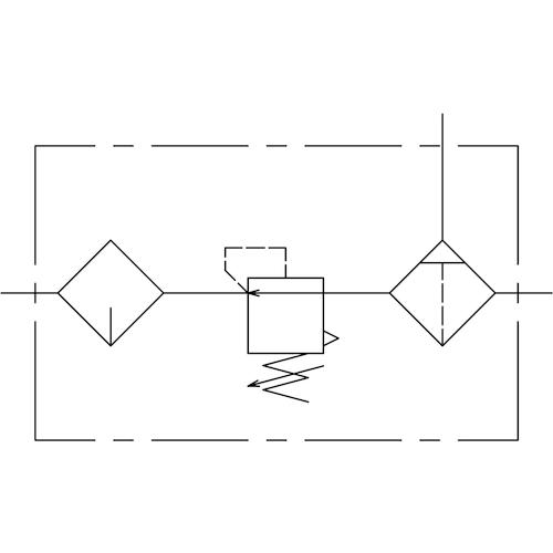 TAIYO Air Control Unit/2-piece set (with bracket) SKL3-08-B 1 piece