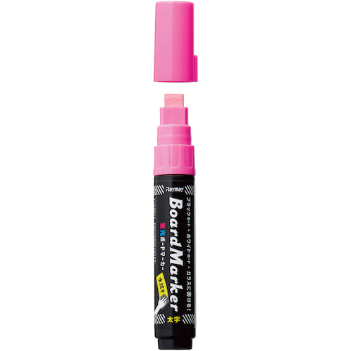 Raymay Fluorescent Board Marker, Bold Pink LBM1047P 1 pc