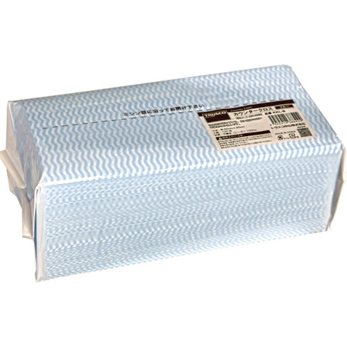 TRUSCO カウンタークロス 30x60cm ブルー レーヨン100% 100枚入 KKL-B 1 袋