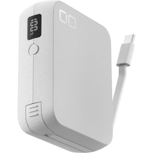 CIO 모바일 배터리 SMARTCOBY Pro CABLE C to C 화이트 SMARTCOBYPRO-35W-CABLE-C-WH 1개