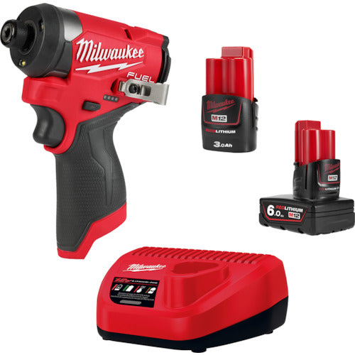 Milwaukee M12 FUEL Impact Driver 6.0AH & 3.0AH Kit M12 FID2-632X JP 1 unit