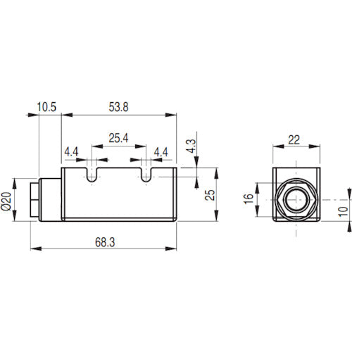 Pizzato ターミナルカバー VFC02 5−7mm PG9 VFC02 1 個