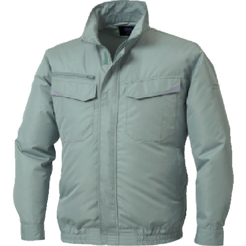 Air-conditioned clothing long-sleeved blouson, moss green, 3L, KU92350G40S5, 1 unit