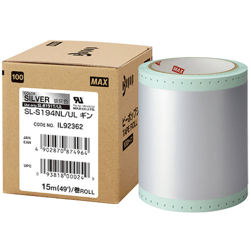 MAX 비팝 UL 대응 시트 100 mm폭 시트 SL-S194NL/UL 긴 (15 m×1 권입) SL-S194NL/UL 1 상자