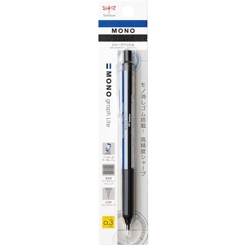 Tombow 샤프 펜슬 모노 그래프 라이트 0.3 팩 모노 컬러 DPA-121A 1개