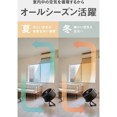 CAT サーキュレーター 45cm(壁・床タイプ) ブラック EEMC-18ACBK 1 台