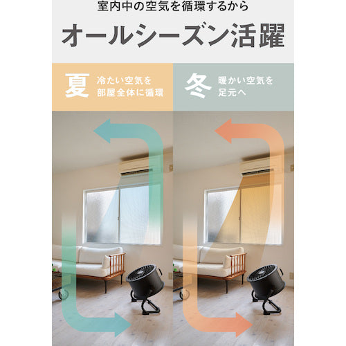 CAT サーキュレーター 35cm(壁・床タイプ) ブラック EEMC-14ACBK 1 台