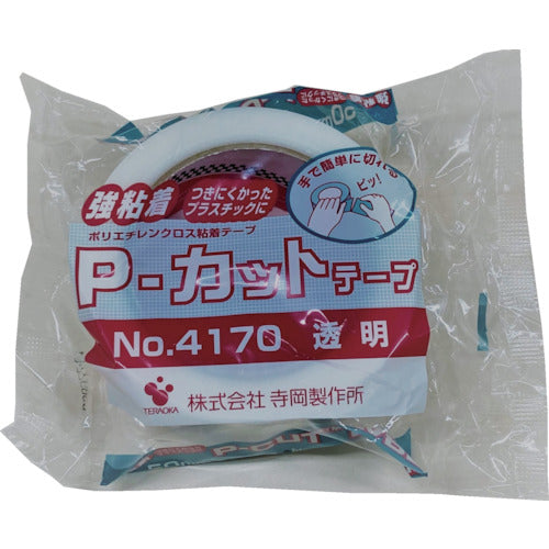 TERAOKA P-CUT TAPE NO. 4170 Transparent 50mm x 25m 4170 50X25 1 roll