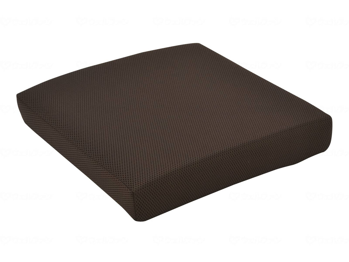 Miwa Shoji Wheelchair Cushion, Seat Luxe UB (70mm Low Resilience Cushion), Dark Brown, 400 x 400 x 70