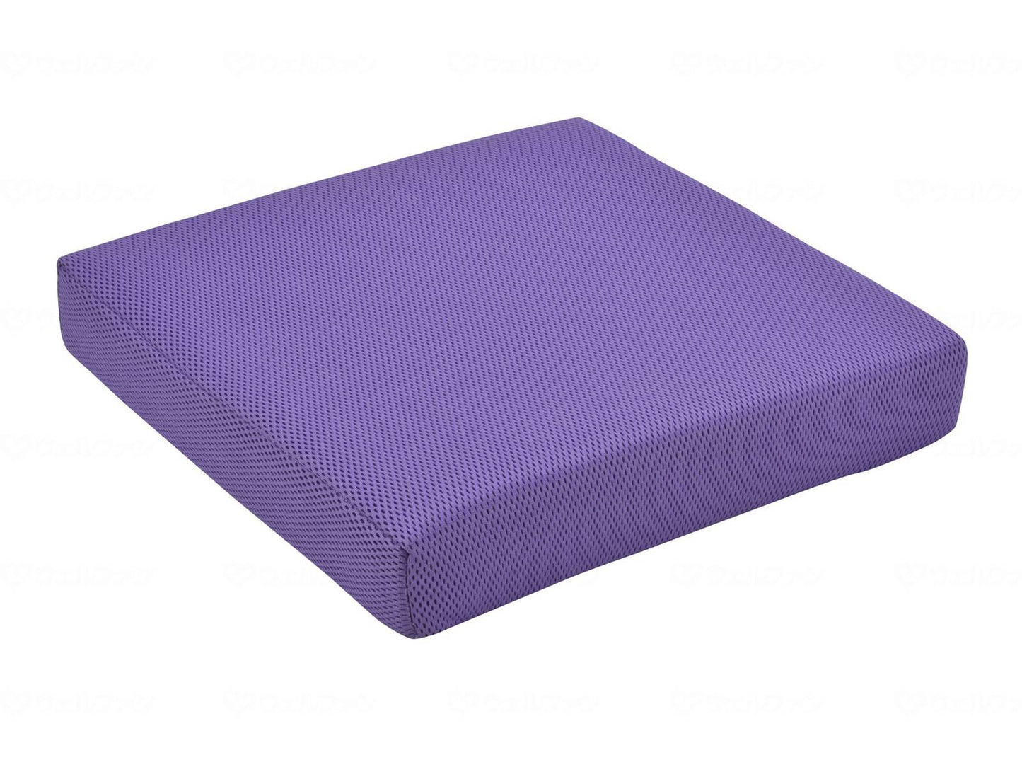 Miwa Shoji Wheelchair Cushion, Seat Luxe UB (70mm Low Resilience Cushion), Violet, 400 x 400 x 70