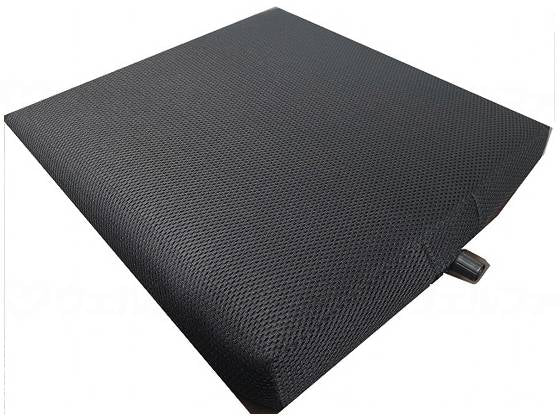 Miwa Shoji Wheelchair Cushion Seat Lux UB (80mm Air Adjustable High Resilience) Black 400 x 400 x 80