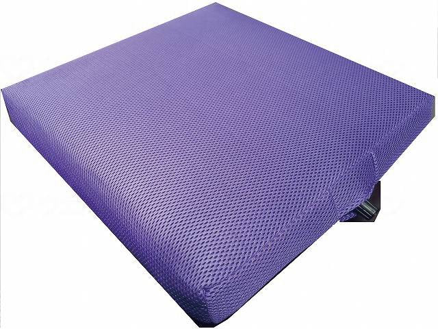 Miwa Shoji Wheelchair Cushion Seat Lux UB (80mm Air Adjustable High Resilience) Violet 400 x 400 x 80