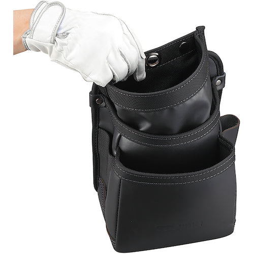 タジマ 着脱式腰袋 K 2段中 ツインフック SFKBK-2M2H 1 個