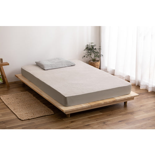 IRIS 103501 透湿防水ボックスシーツ シングル ベージュ BXS-TCST-S-BE 1 枚