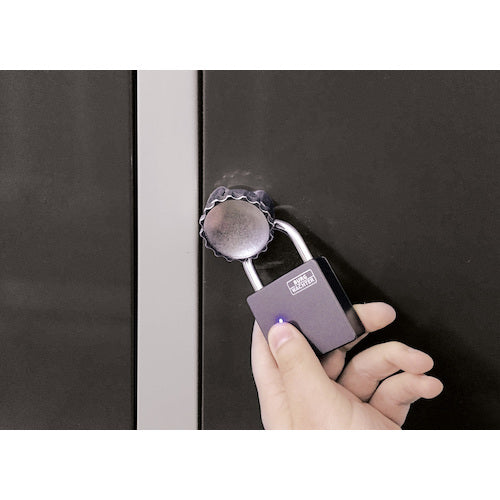 ブルク ヴェヒター 指紋認証南京錠 61053SB 27511 1 個