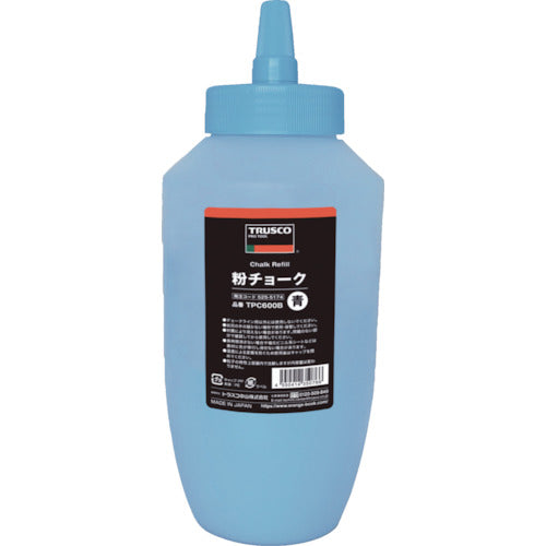 TRUSCO 粉チョーク 青 TPC600B 1 本